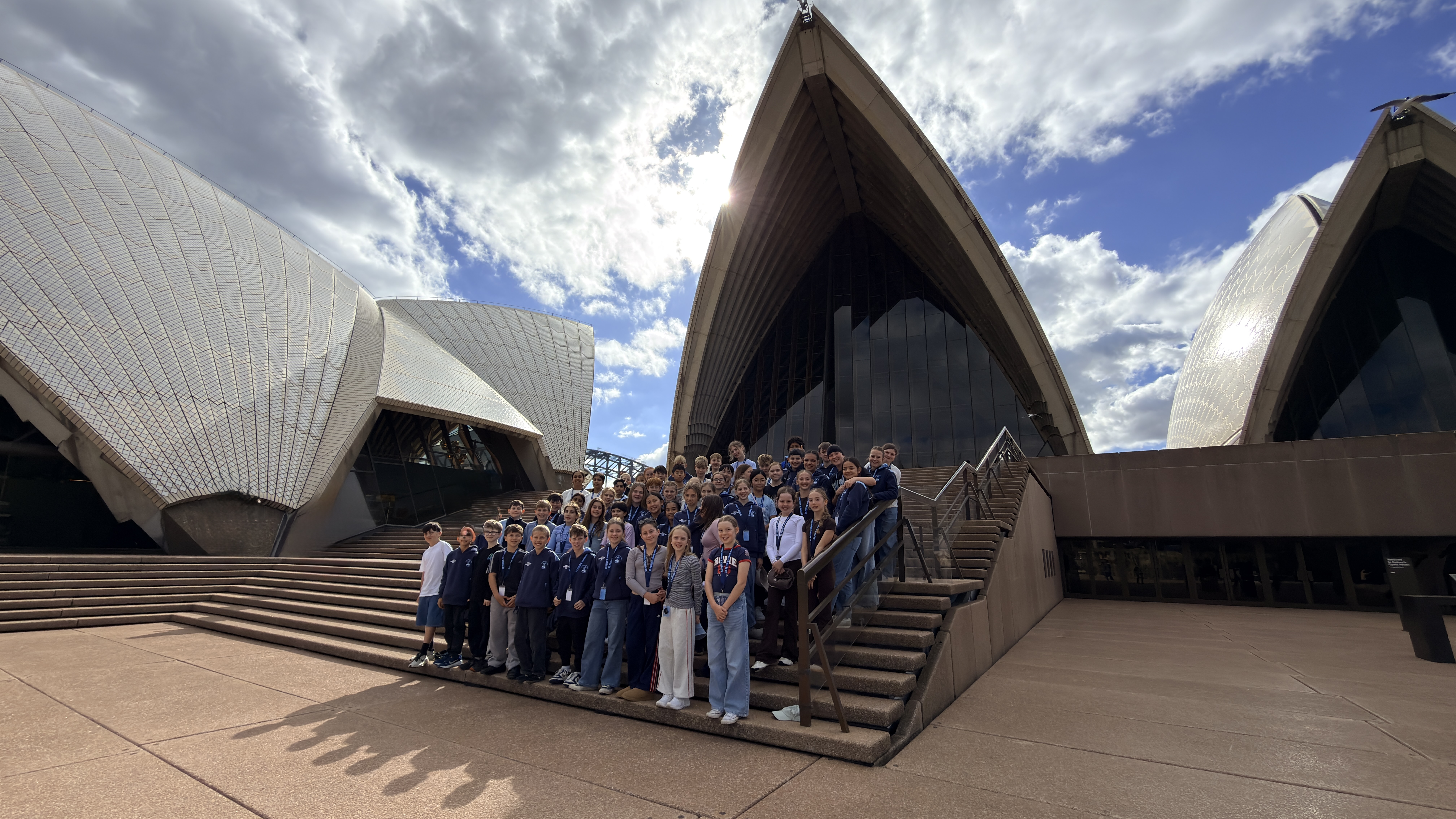 Students at Sydney Opera House