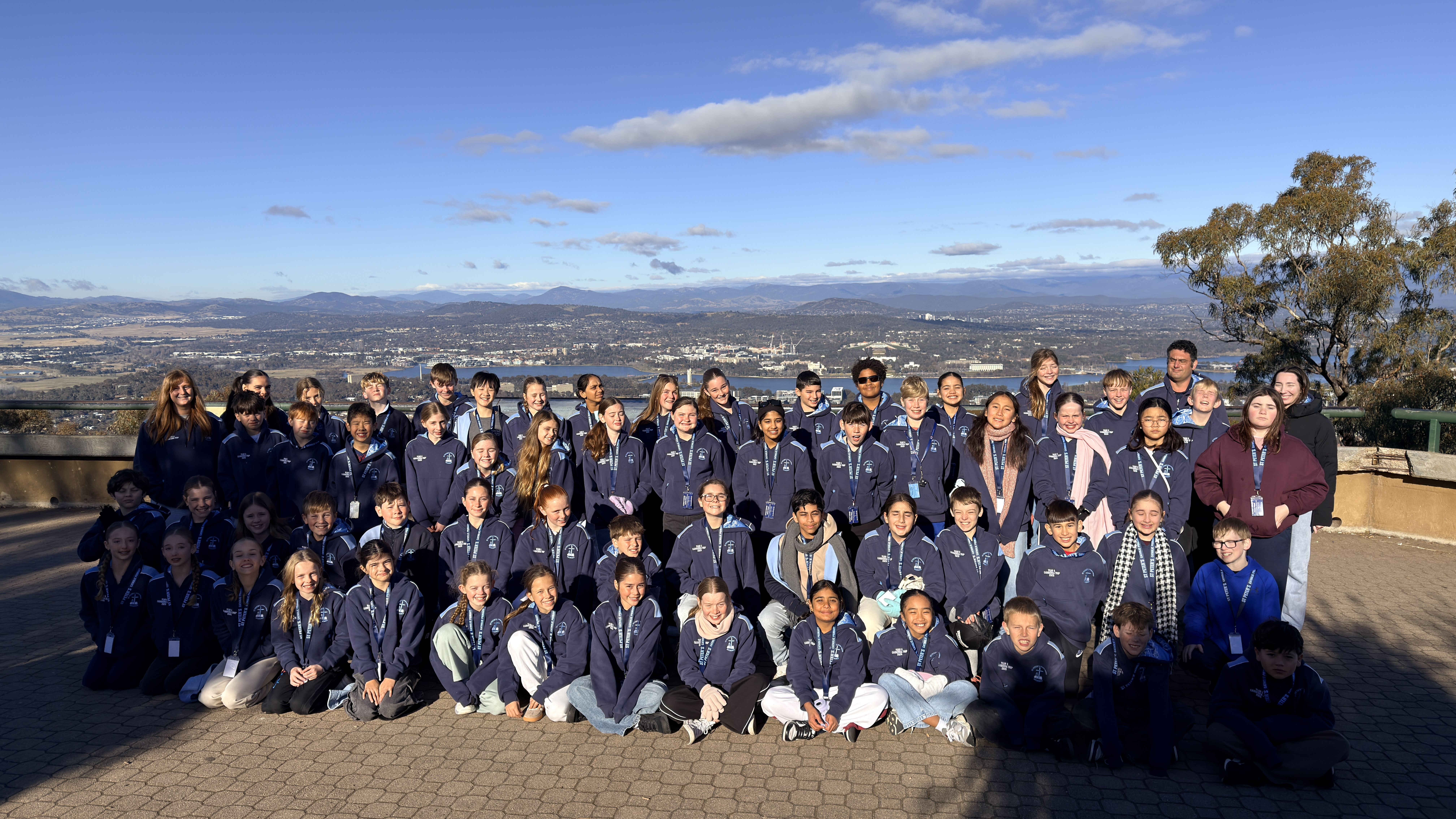 Students at Mt Ainslie