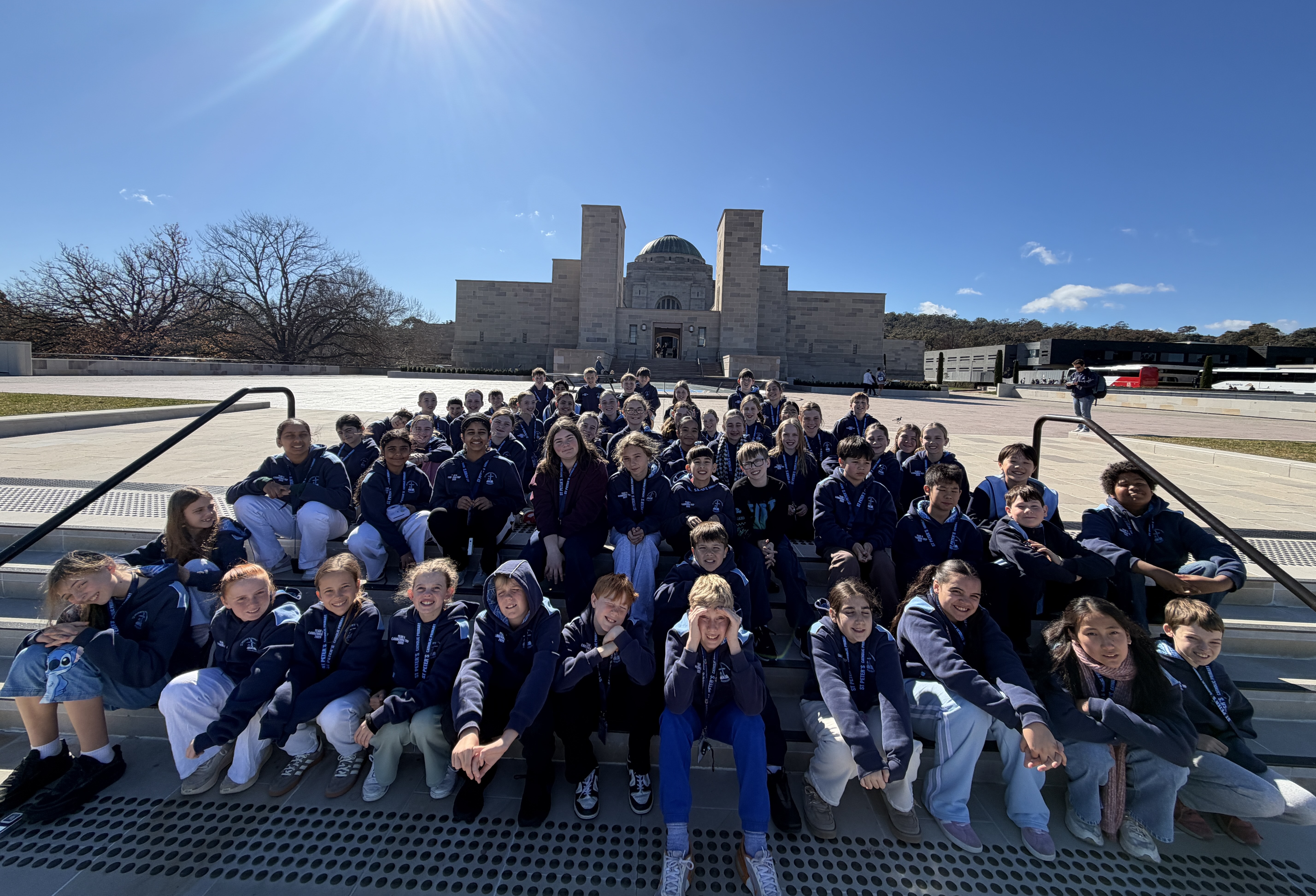 Students at the Australian War Memorial